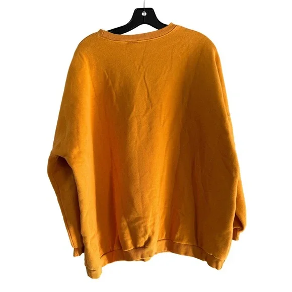 Walt Disney World Vintage Style Oversized Yellow Mickey Mouse Graphic Sweatshirt - Picture 3 of 5